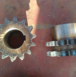 Pitch 1.75 double row pinion